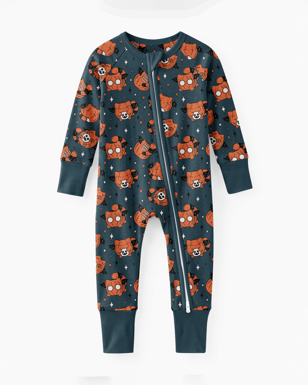 Batty Pumpkin Cats Bamboo Convertible Zippy