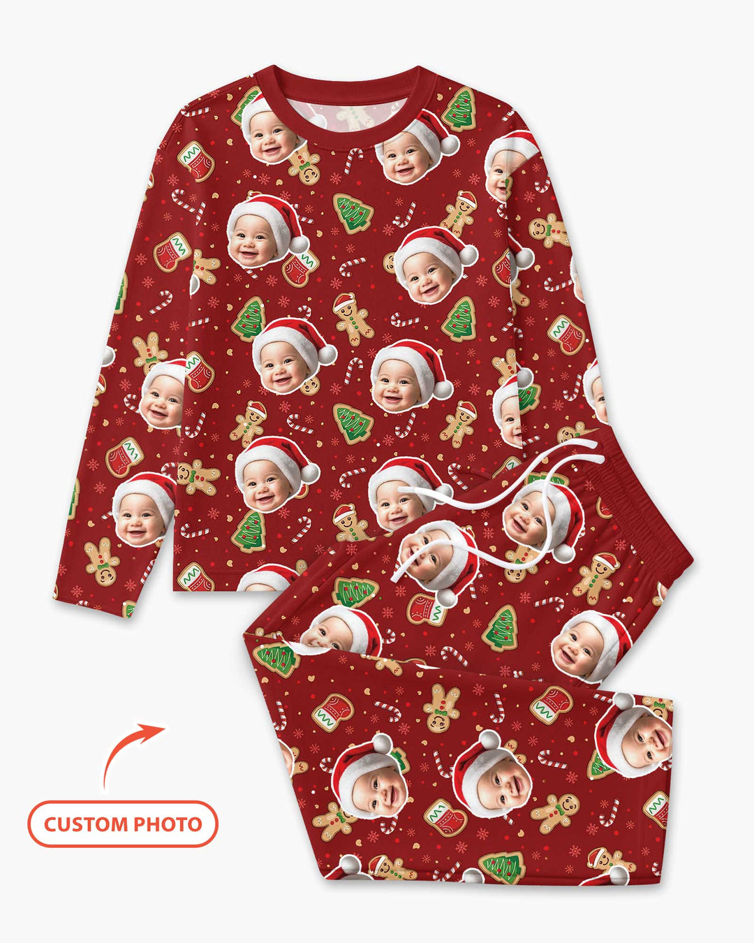 Custom Photo Funny Family Bamboo Men's Pajama Set