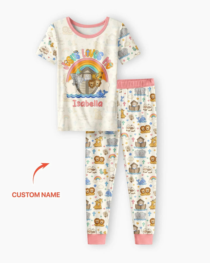 CUSTOM Template Bamboo Two Piece Short Sleeve Pyjamas Set