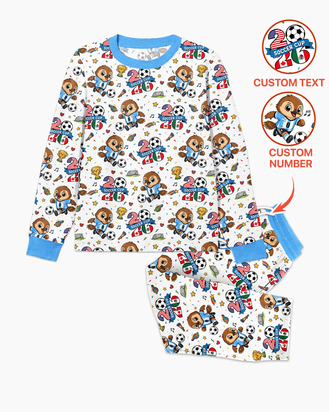 We Are The Champions Soccer Cup 2026 Bamboo Men's Pajama Set