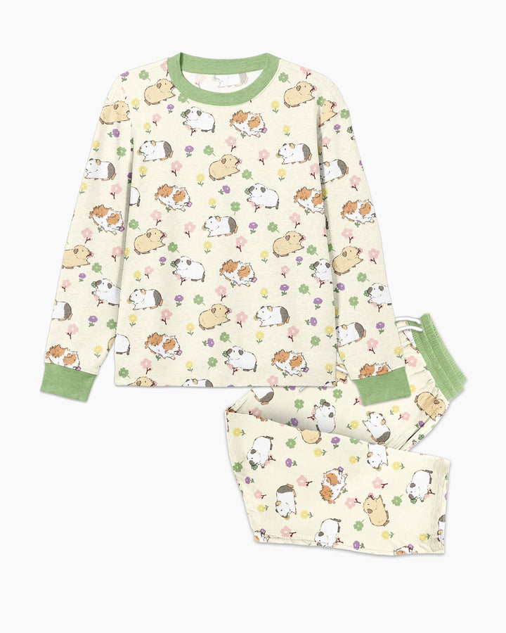 Guinea Pig Garden Bamboo Men's Pajama Set
