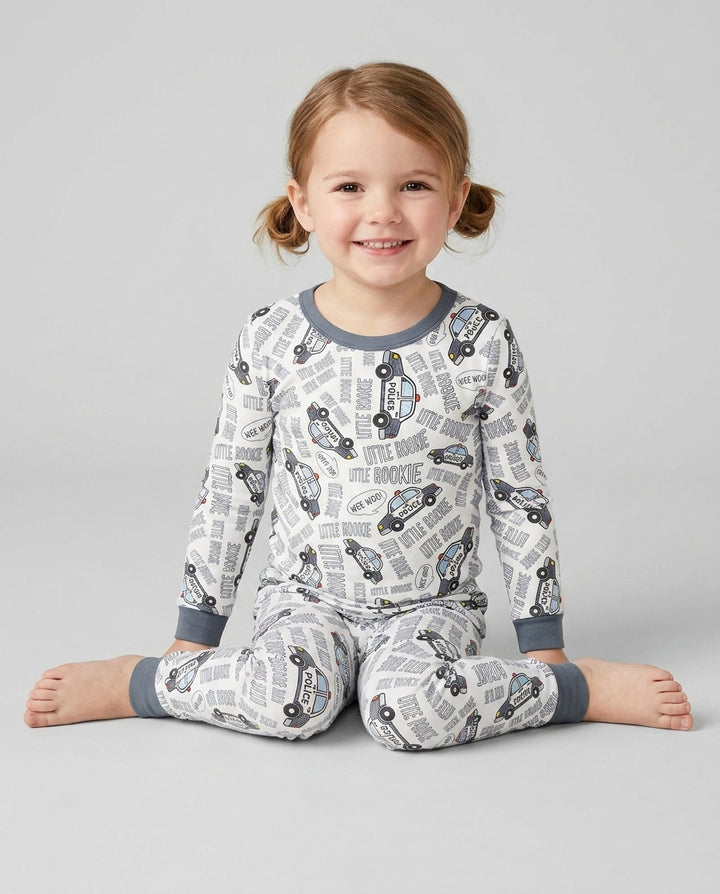 Little Rookie Bamboo Two Piece Long Sleeve Pajama Set