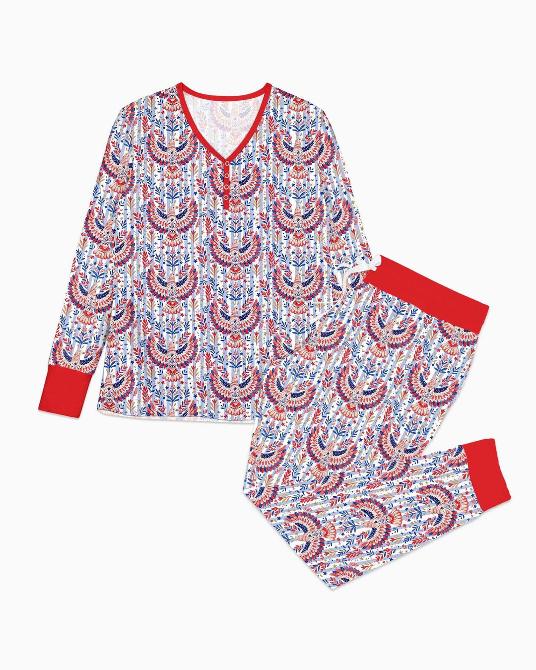Patriotic Eagle Bamboo Women Pajama Set