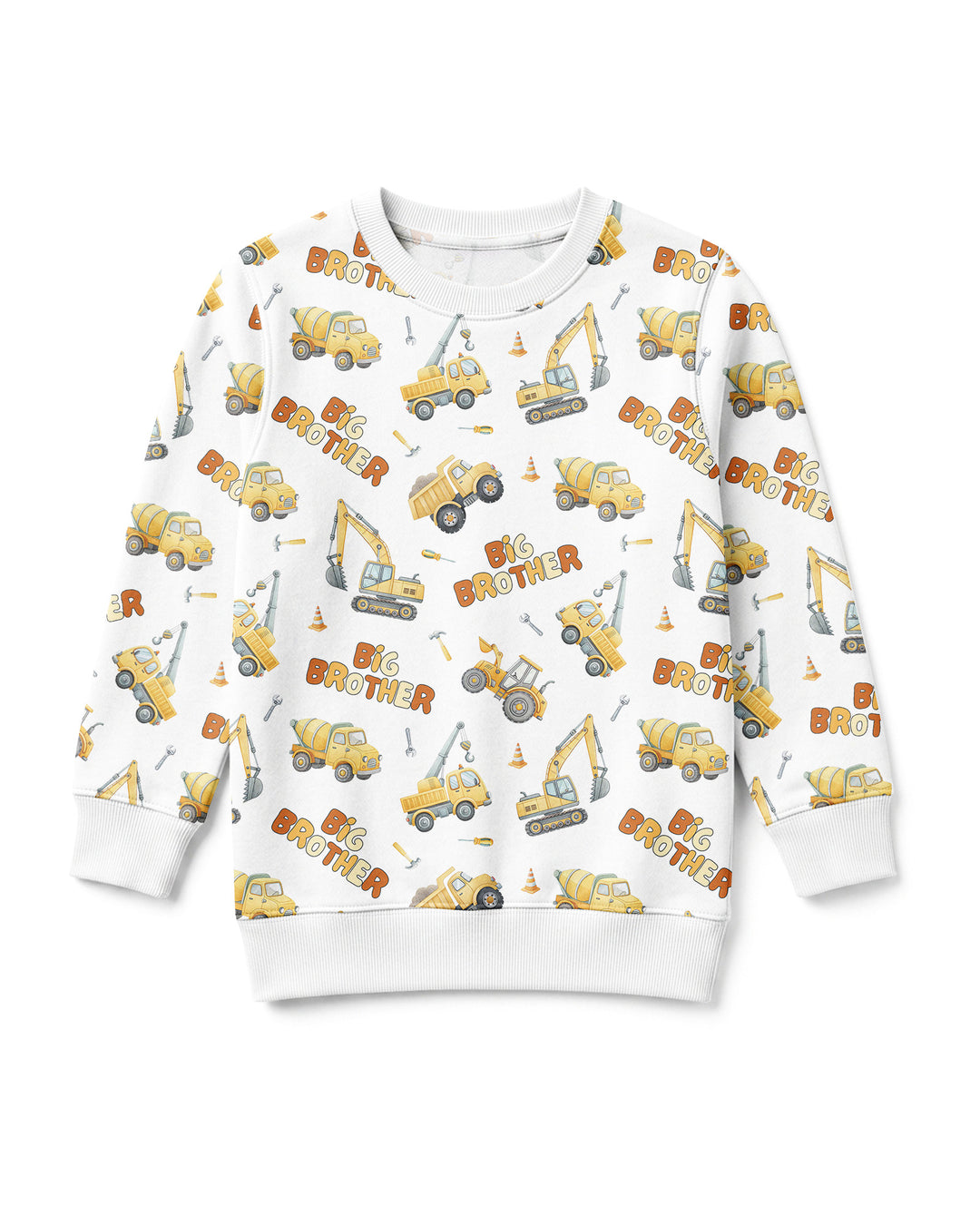 Custom Construction Matching Sibling Bamboo Crewneck Sweatshirt