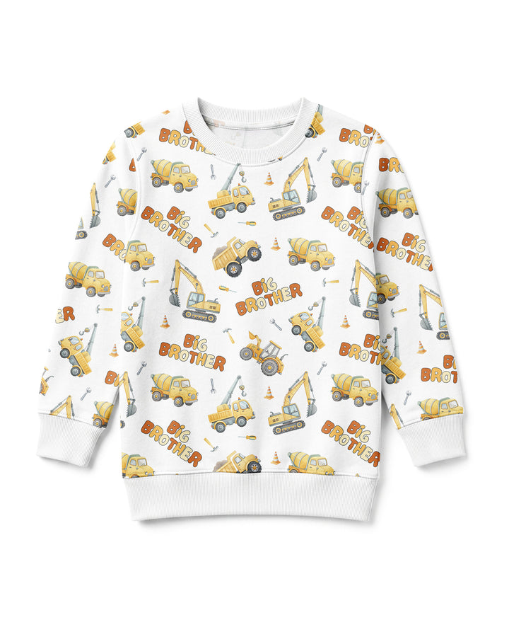 Custom Construction Matching Sibling Bamboo Crewneck Sweatshirt
