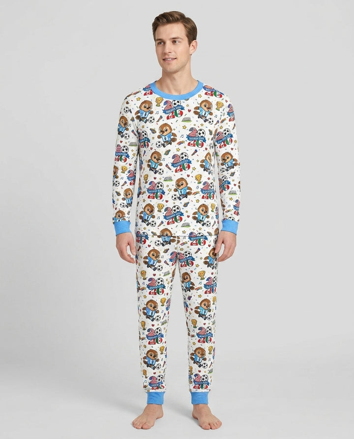 We Are The Champions Soccer Cup 2026 Bamboo Men's Pajama Set