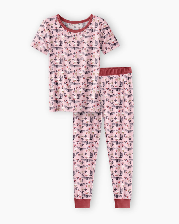 Fruit Bats Bamboo Two Piece Short Sleeve Pajama Set