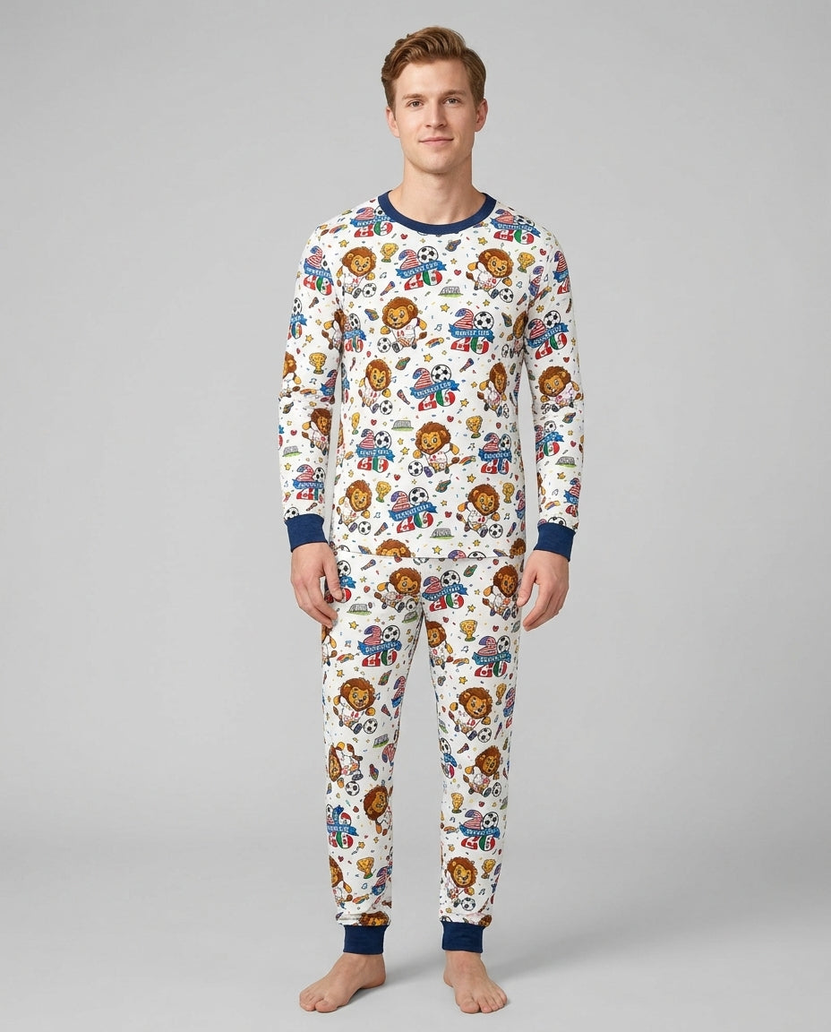 We Are The Champions Soccer Cup 2026 Bamboo Men's Pajama Set