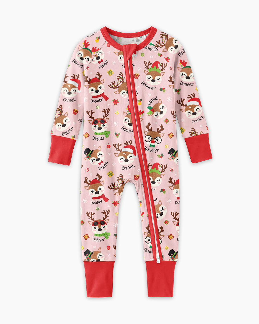 Christmas Reindeer Squad Bamboo Convertible Zippy