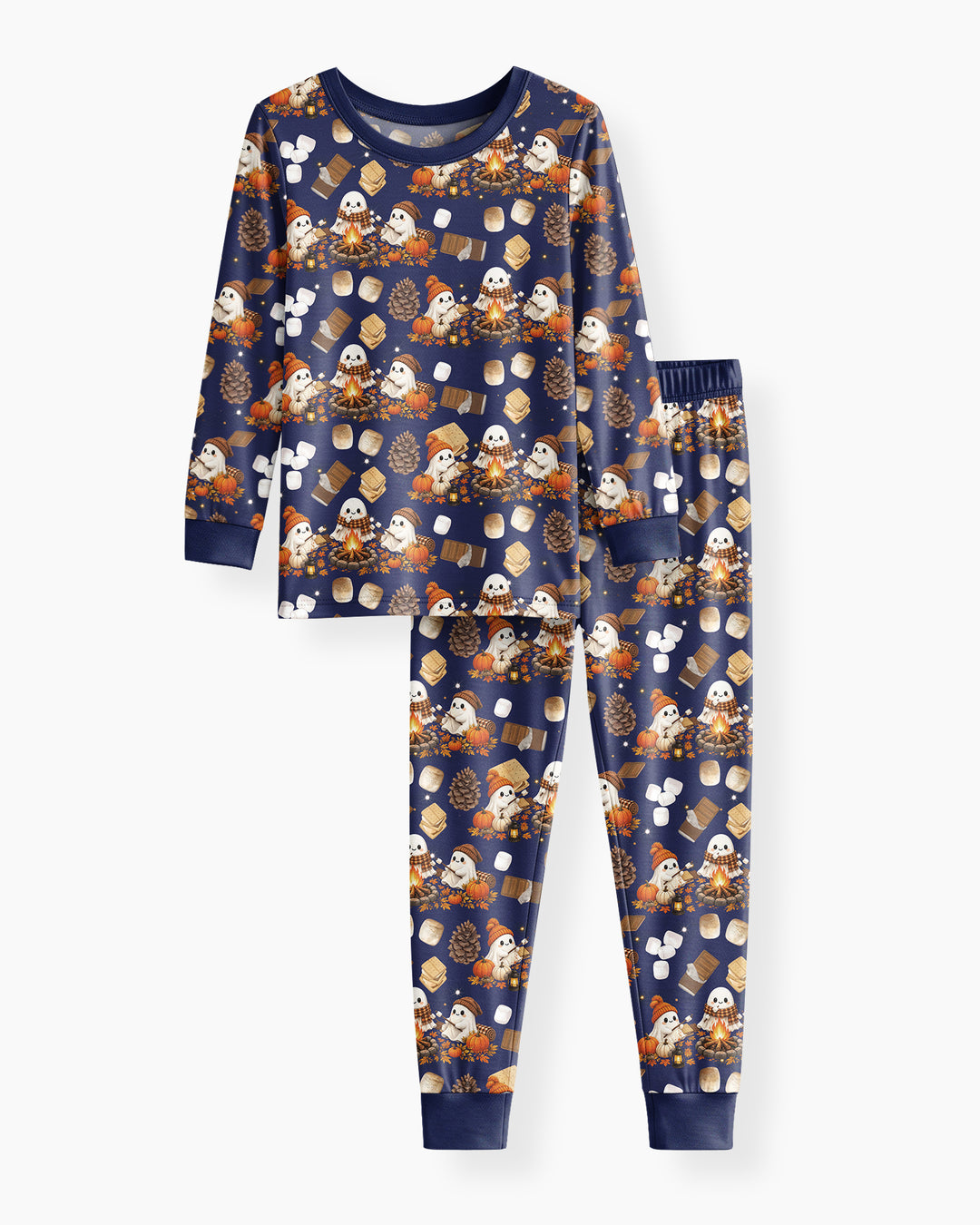 Campfire Boo Bamboo Two Piece Long Sleeve Pajama Set