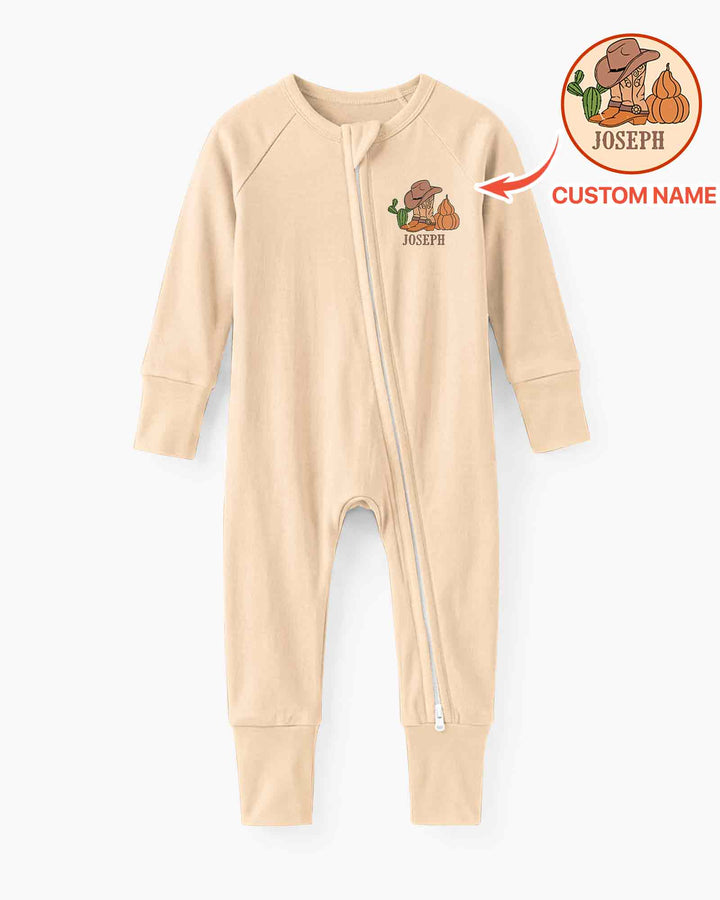Personalized Spooky Cowboy Cowgirl Bamboo Convertible Zippy