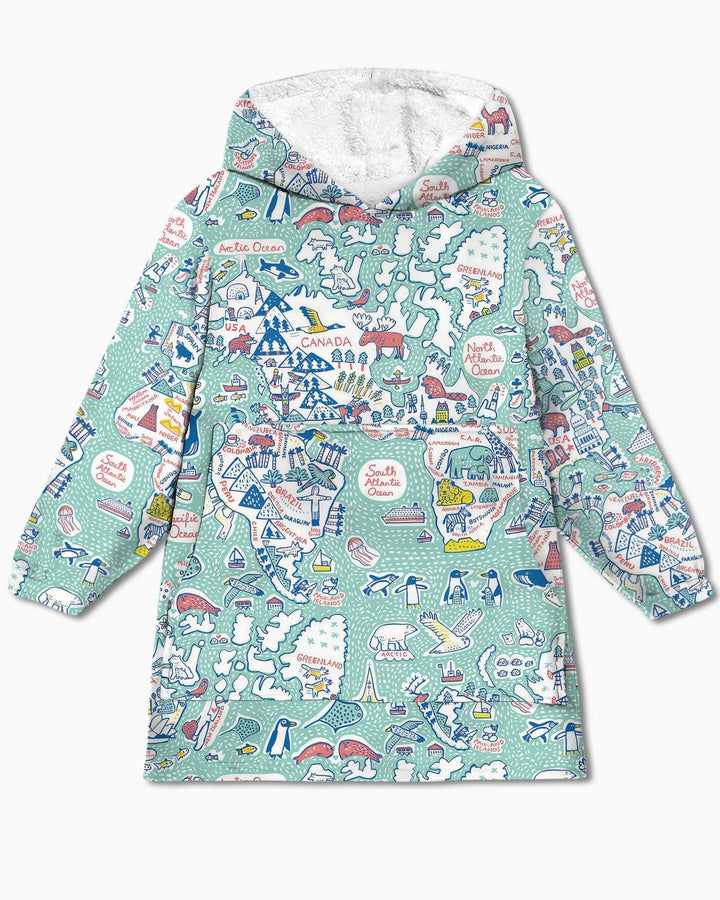 Hello World Wonders Bamboo Blanket Hoodie