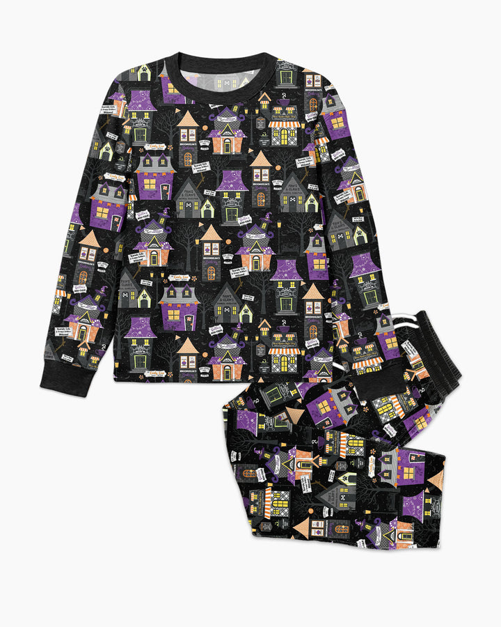 Halloween Hometown Bamboo Men's Pajama Set