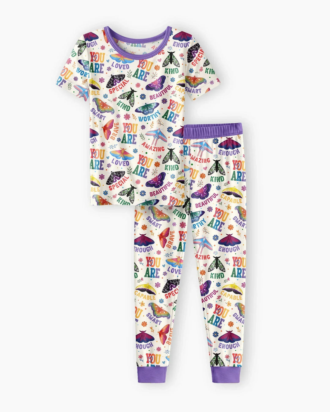 Proud Wings Family Matching Bamboo Two Piece Short Sleeve Pajama Set