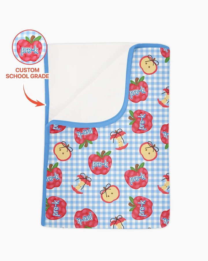 Custom School Grade Apple Days Bamboo Blanket