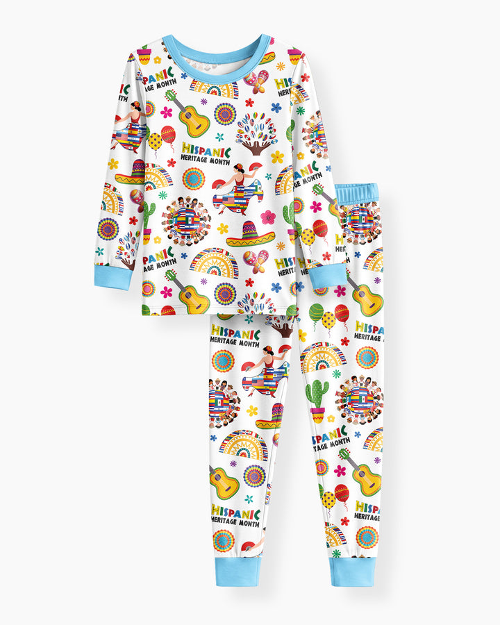 Template Bamboo Two Piece Long Sleeve Pyjamas Set