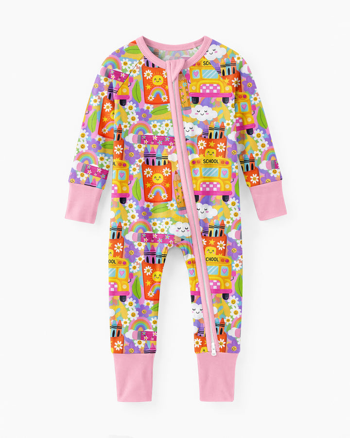 Retro Happy Classroom Bamboo Convertible Zippy