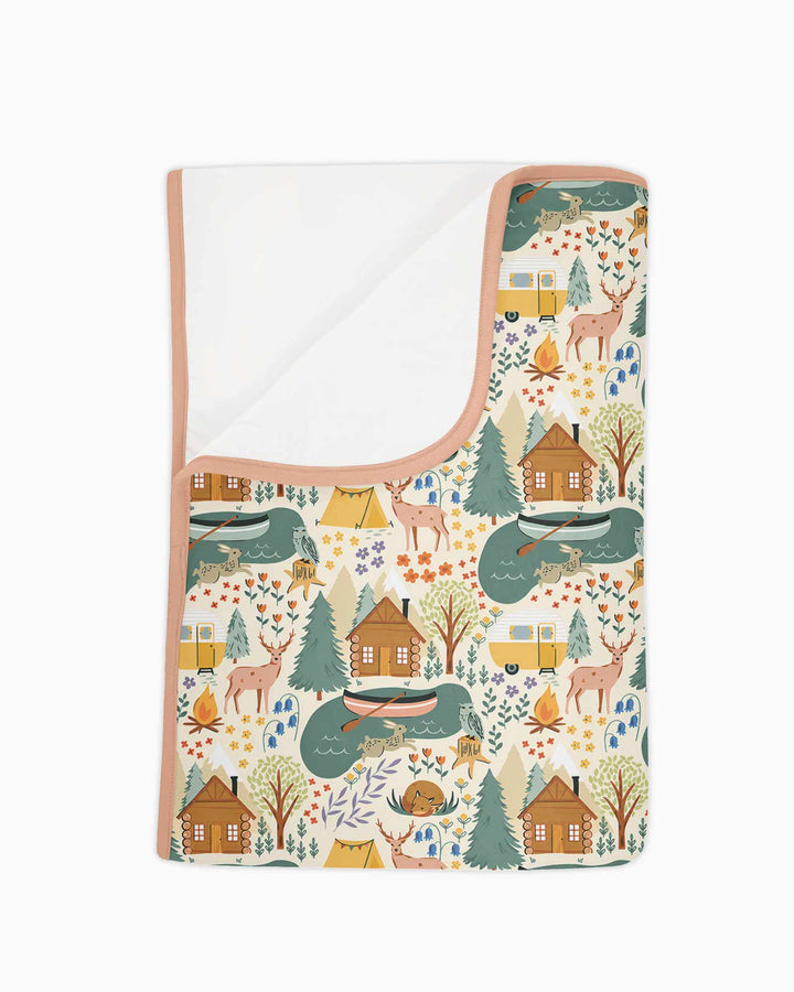 Lake View Camping Bamboo Blanket