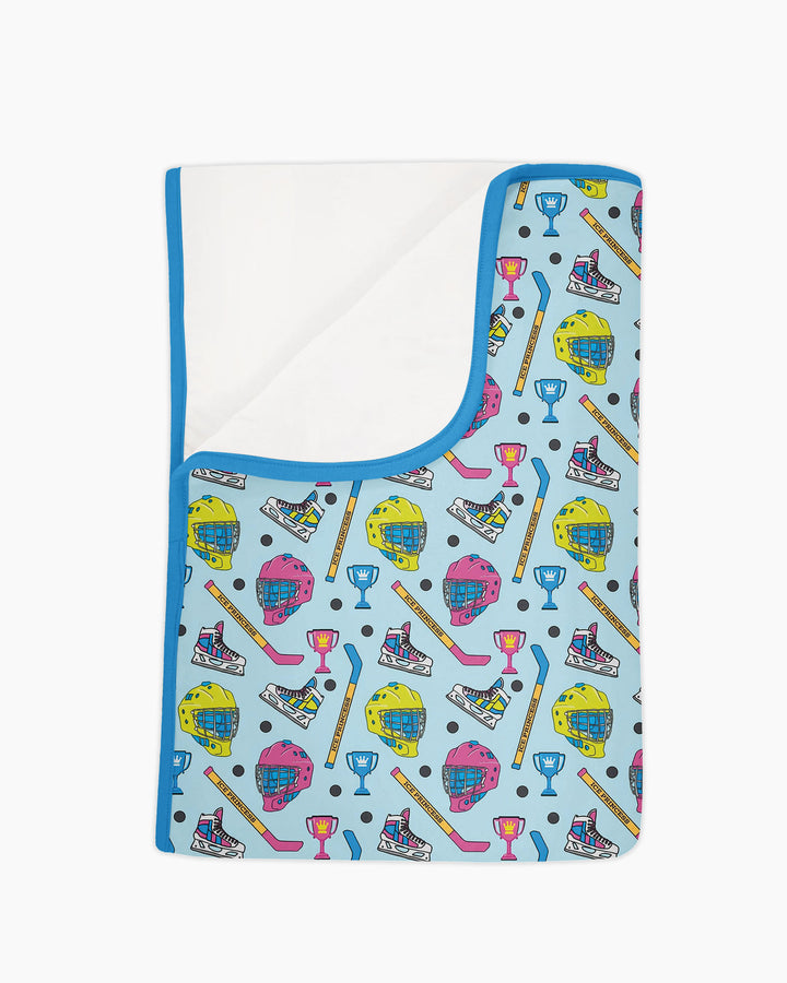 The Ice Hockey Princess Bamboo Blanket