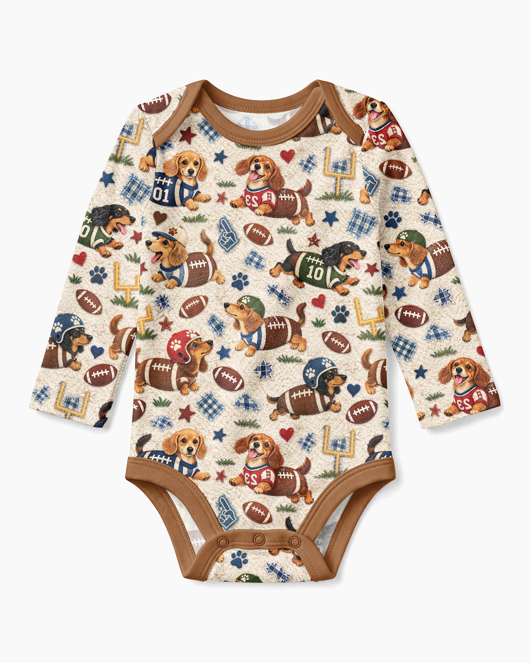 Football Doxie Squad Bamboo Bodysuit