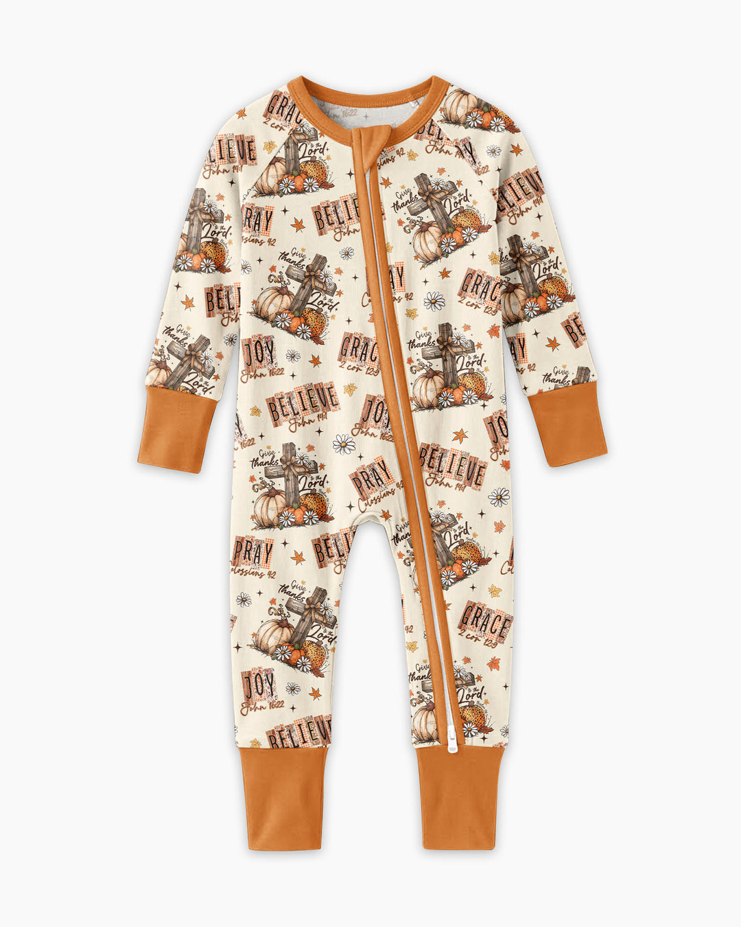 Floral Fall Give Thanks To The Lord Bamboo Convertible Zippy