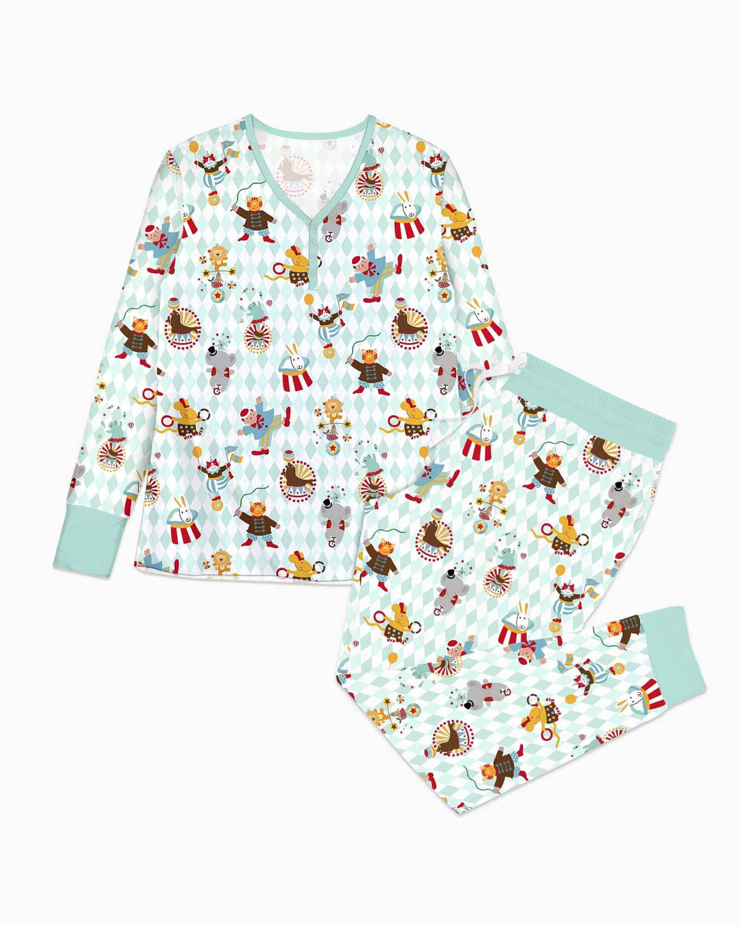 Circus Animal Bamboo Women Pajama Set