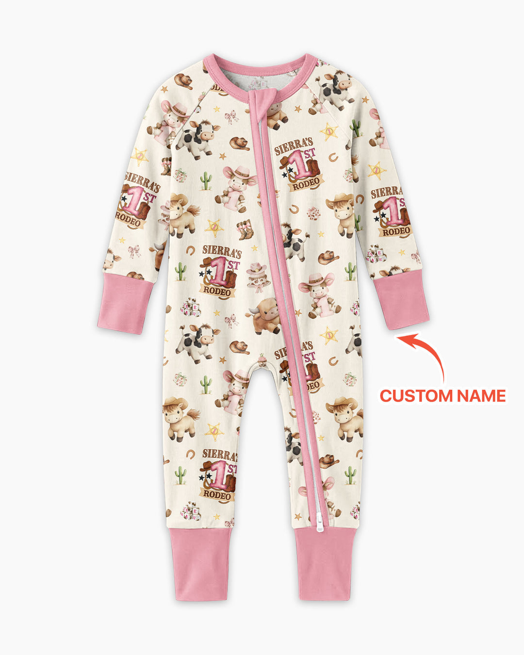 Custom Name First YeeHaw Birthday Bamboo Convertible Zippy