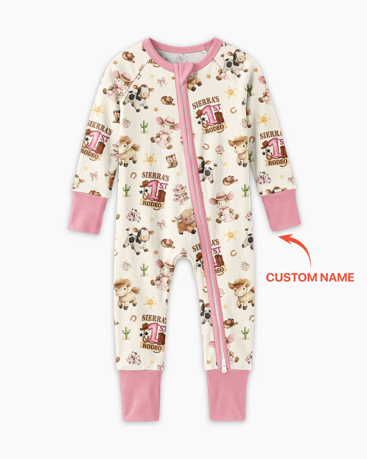 Custom Name First YeeHaw Birthday Bamboo Convertible Zippy