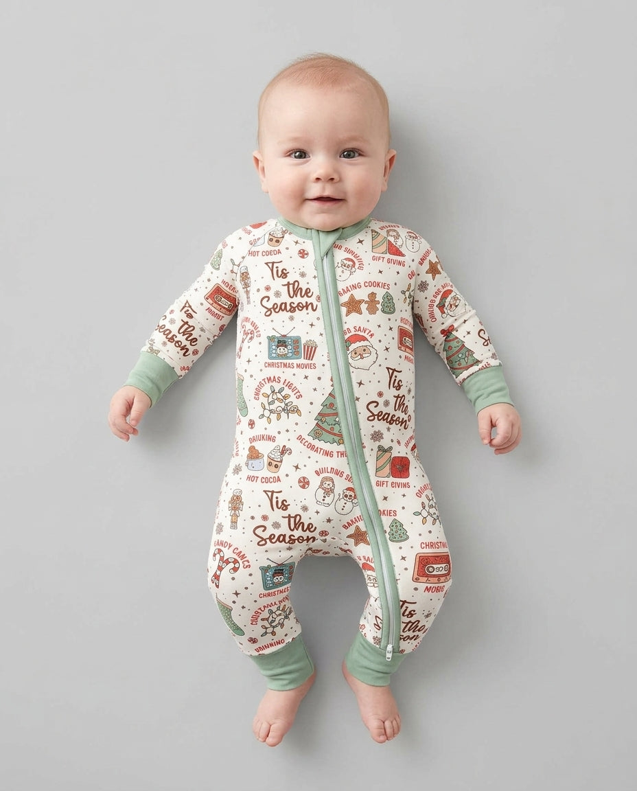 Tis The Season Retro Christmas Bamboo Convertible Zippy