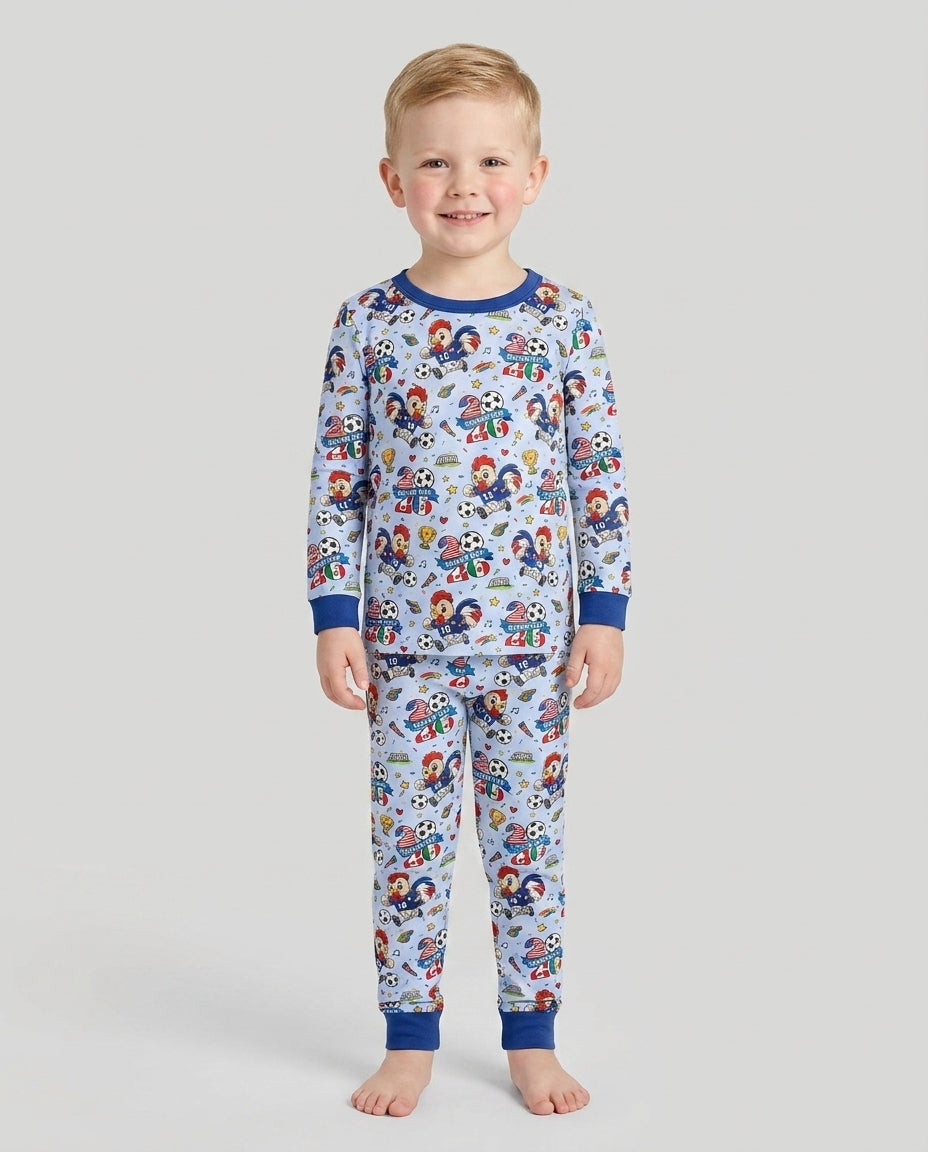 We Are The Champions Soccer Cup 2026 Bamboo Two Piece Long Sleeve Pajama Set