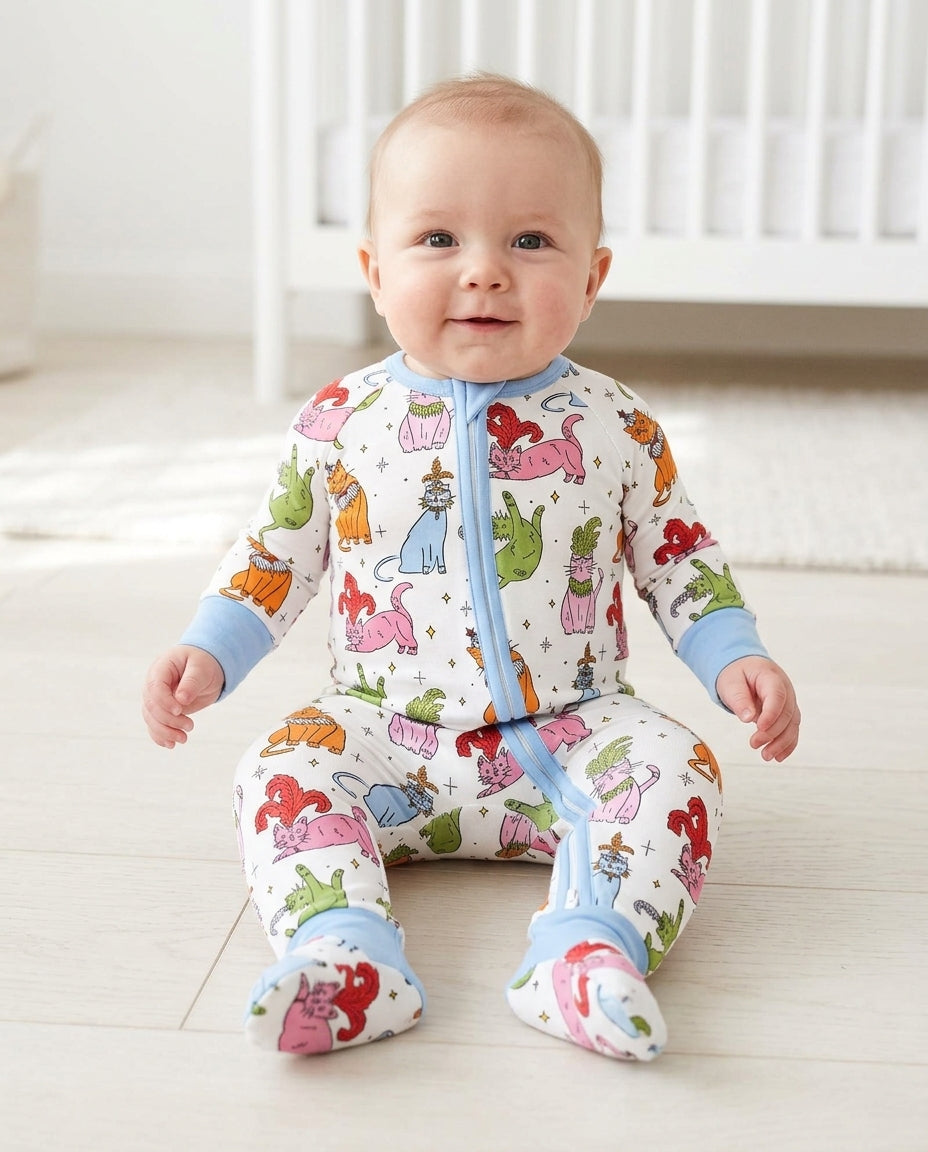 Whimsical Cats Bamboo Convertible Zippy