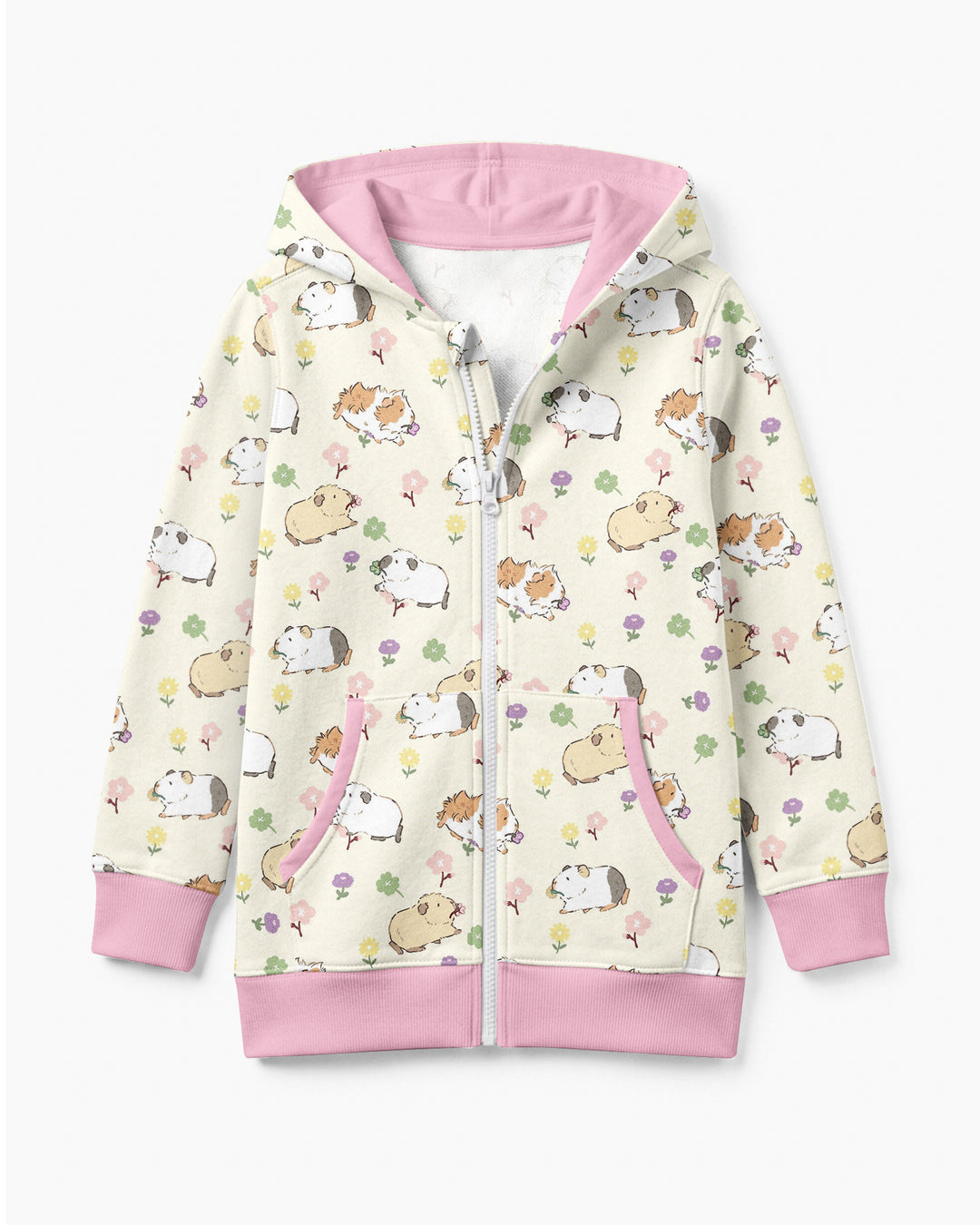 Guinea Pig Garden Bamboo Zip Hoodie