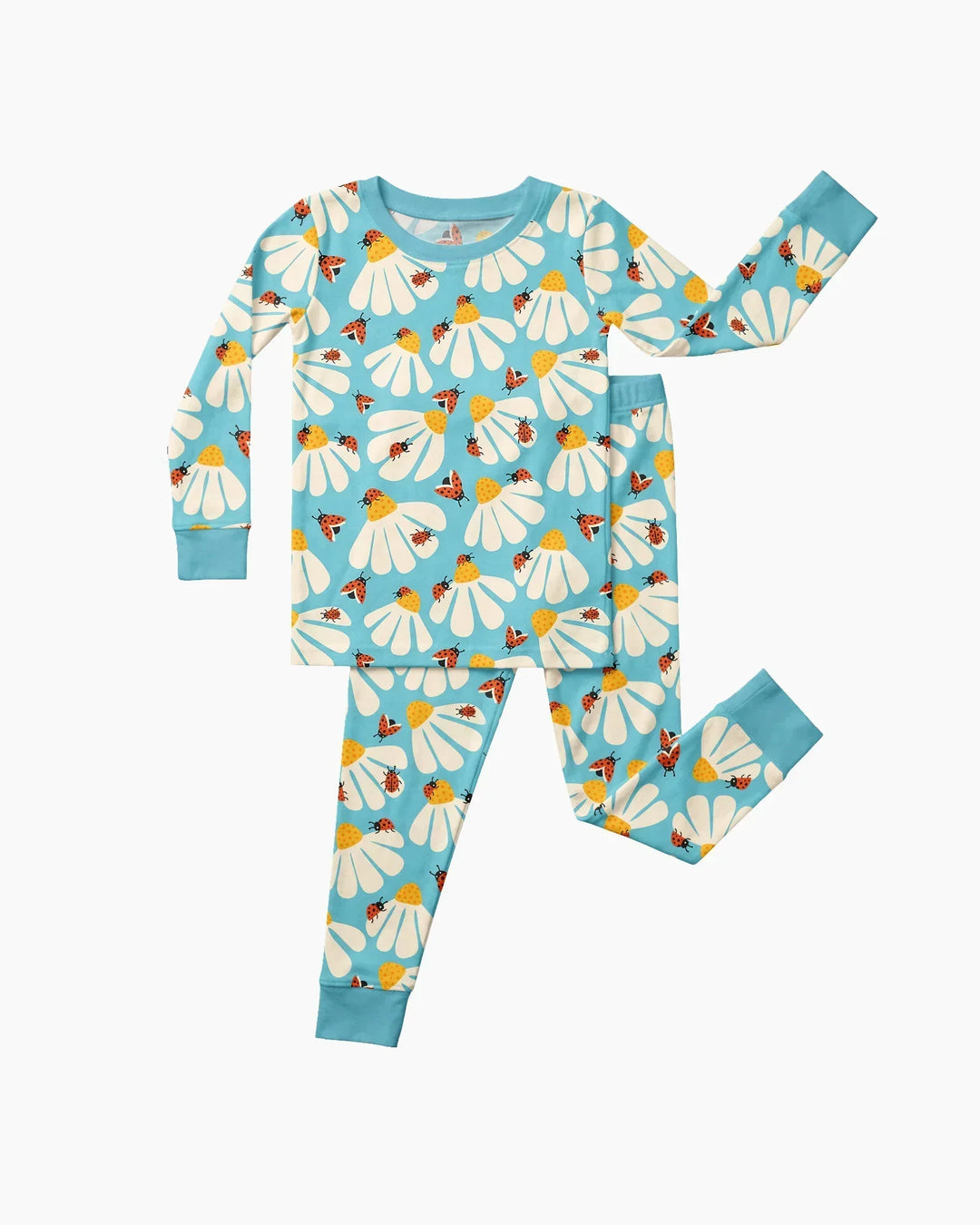 Lucky Little Bug Bamboo Two Piece Long Sleeve Pajama Set