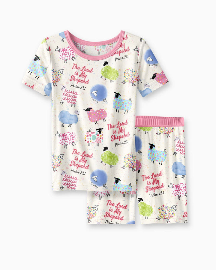 Template Bamboo Two Piece Short Sleeve Shorts Pyjamas Set