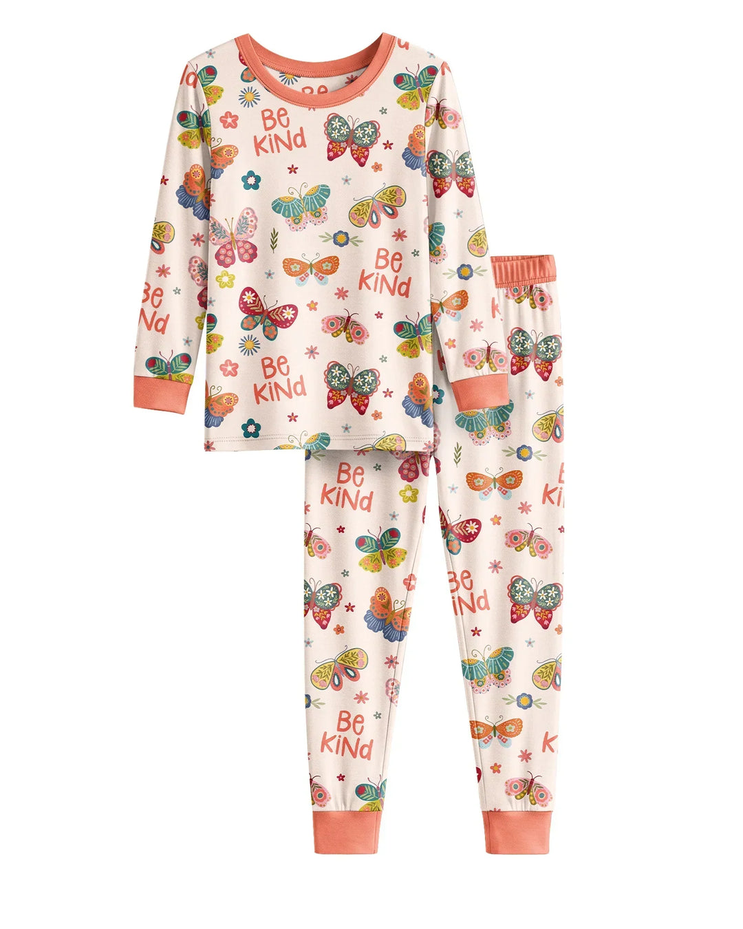 Template Bamboo Two Piece Long Sleeve Pyjamas Set