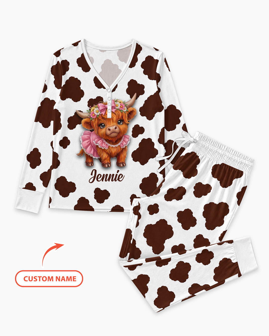 Cozy Moo Dreams Bamboo Women Pajama Set