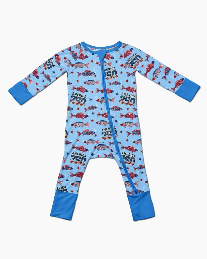 Stars and Stripes Fish Bamboo Convertible Zippy