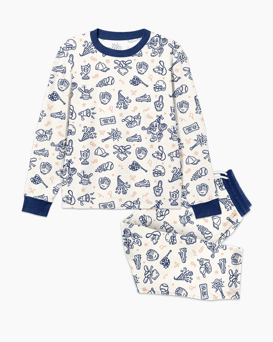 Ballpark Bash Bamboo Men's Pajama Set