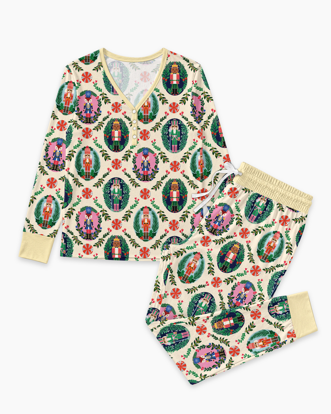Whimsical Nutcracker Bamboo Women Pajama Set