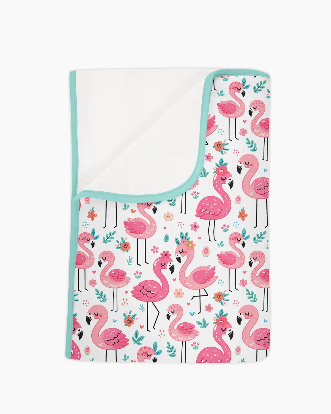Hello Flamingo Bamboo Blanket