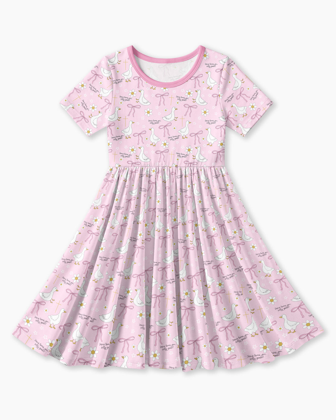 Jesus Loves You Silly Goose Bamboo Twirl Dress