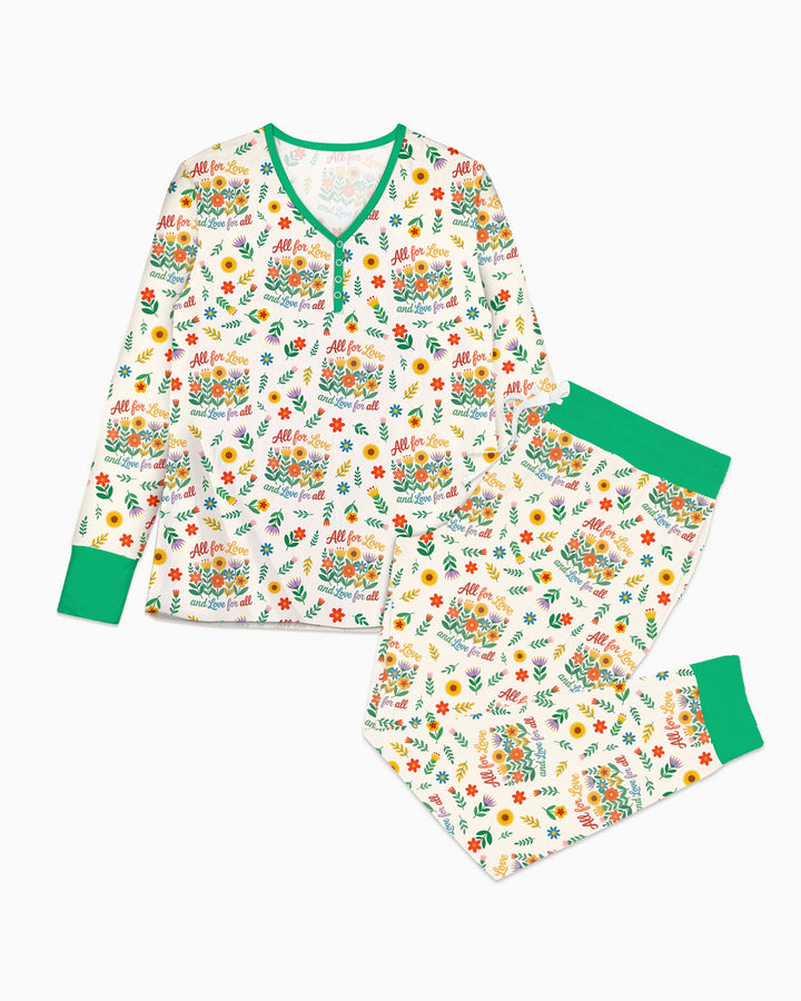 Love For All Family Matching Bamboo Women Pajama Set