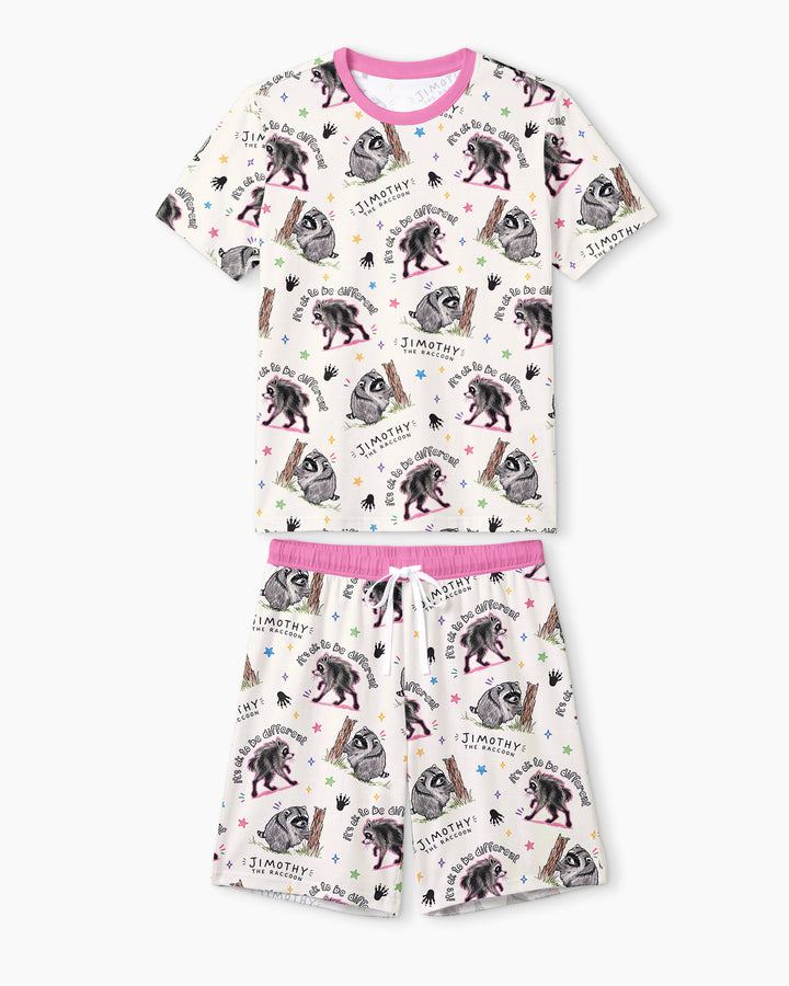 It's Okay to be Jimothy Bamboo Men Short Sleeve Short Pajama Set