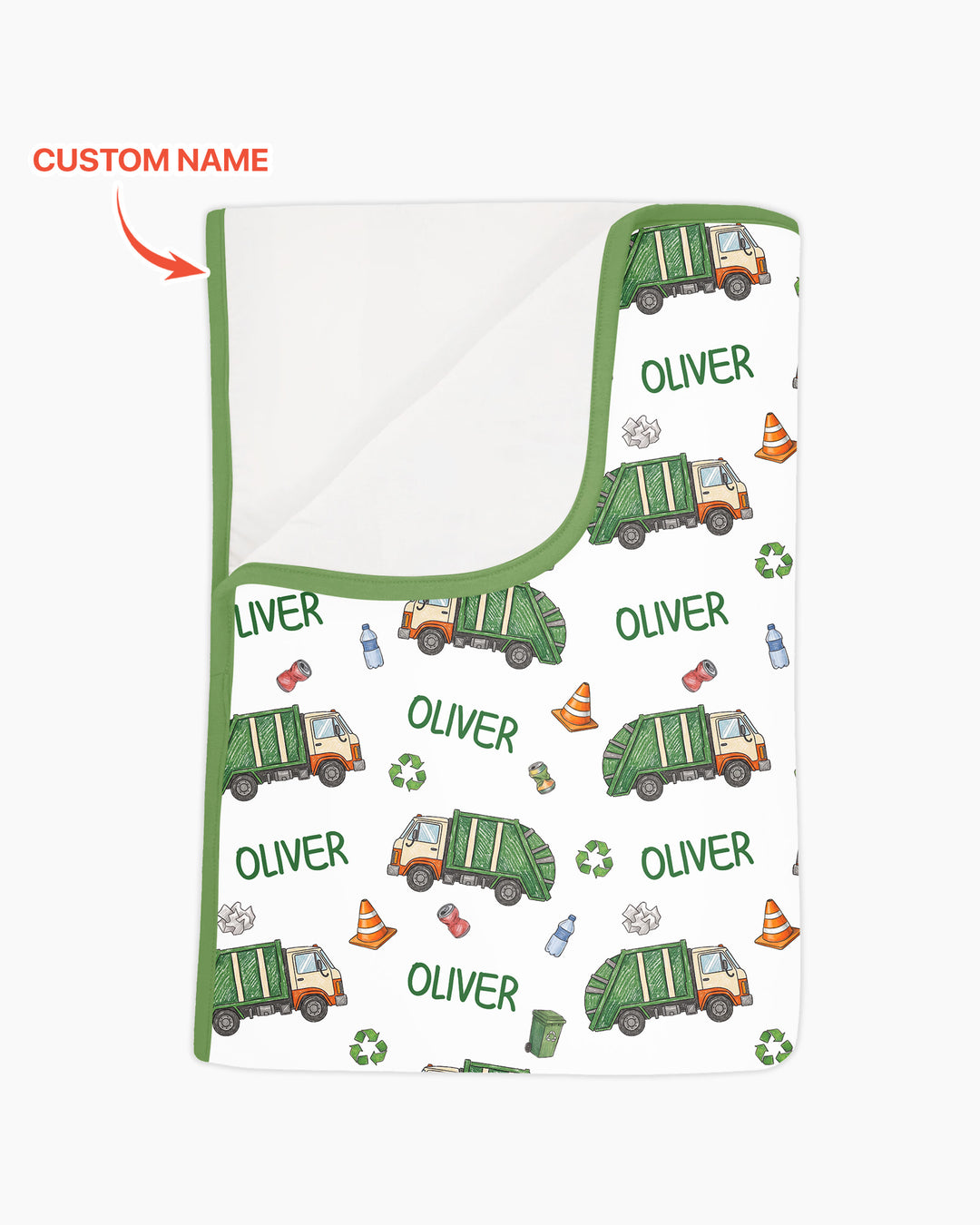 Custom Name Garbage Day Bamboo Blanket