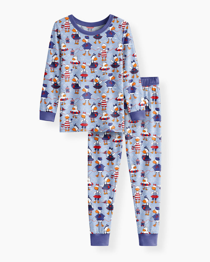 Freedom Floaties Family Matching Bamboo Two Piece Long Sleeve Pajama Set
