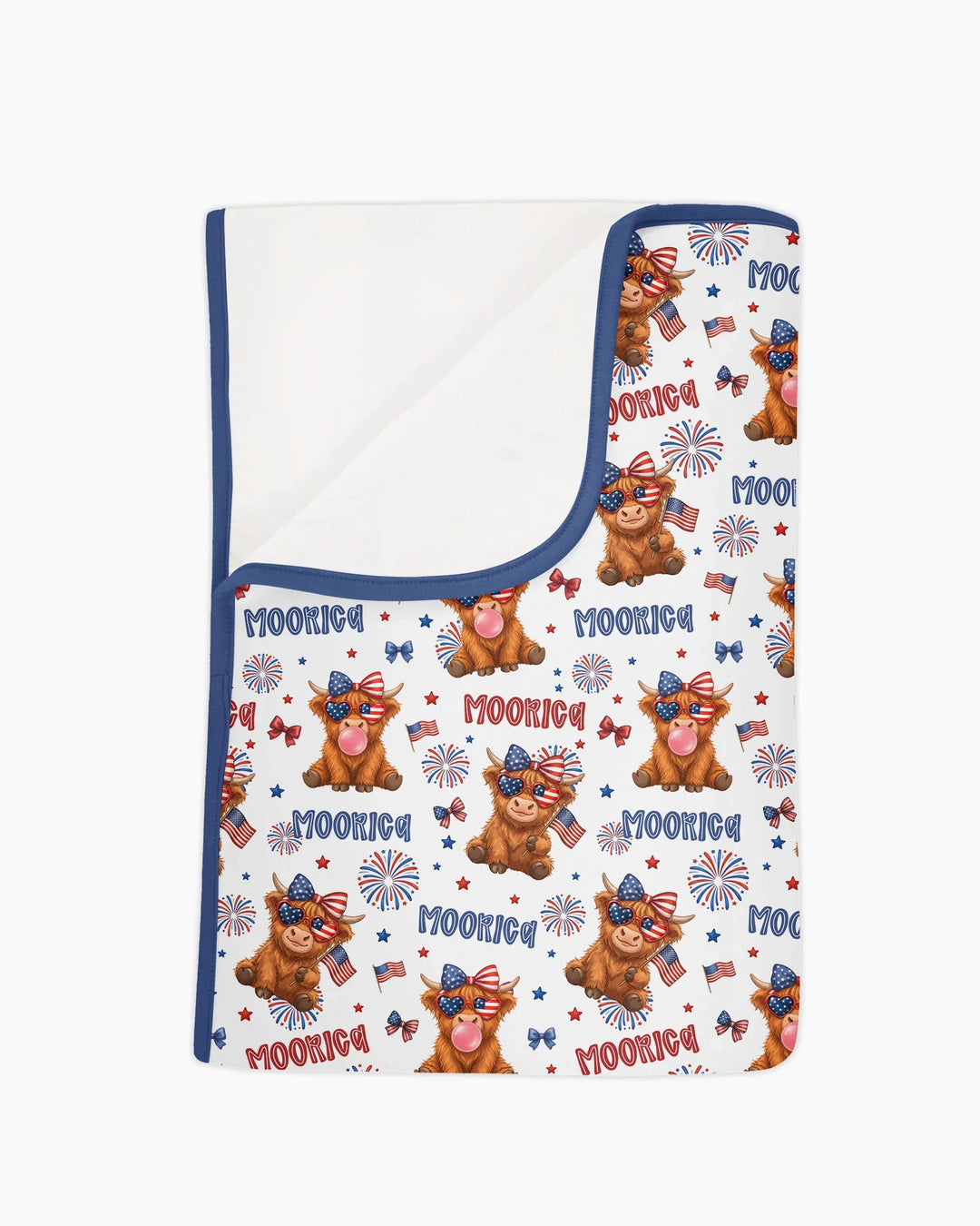 Moo-Rica Cowgirl Bamboo Blanket