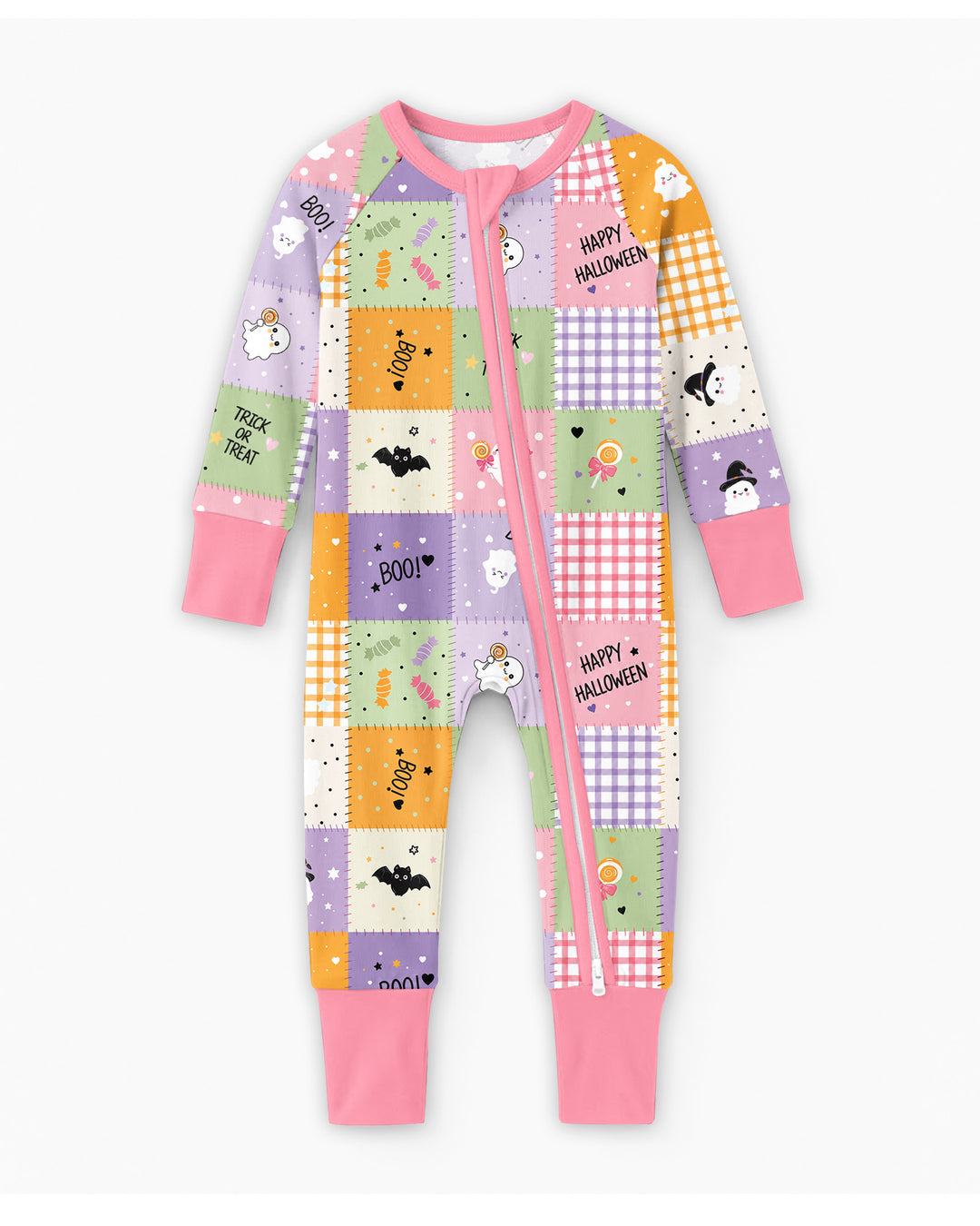 Cute Halloween Patchwork Bamboo Convertible Zippy
