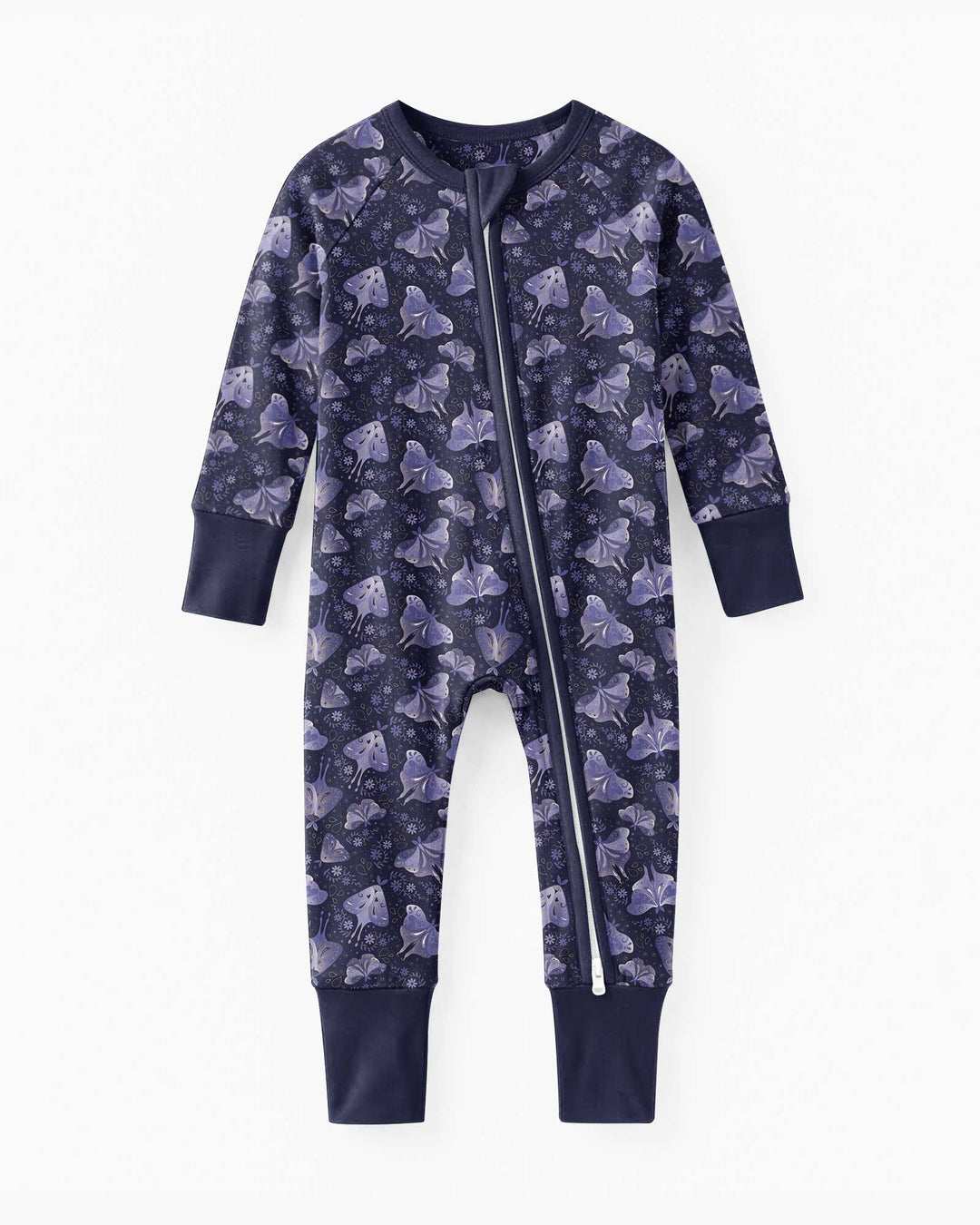 Very Peri Moths Bamboo Convertible Zippy
