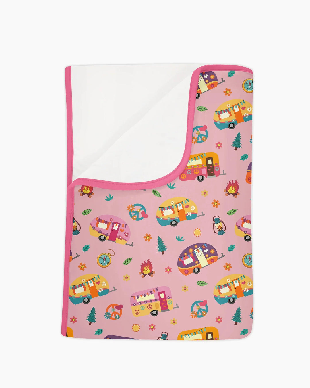 Happy Little Camper Bamboo Blanket