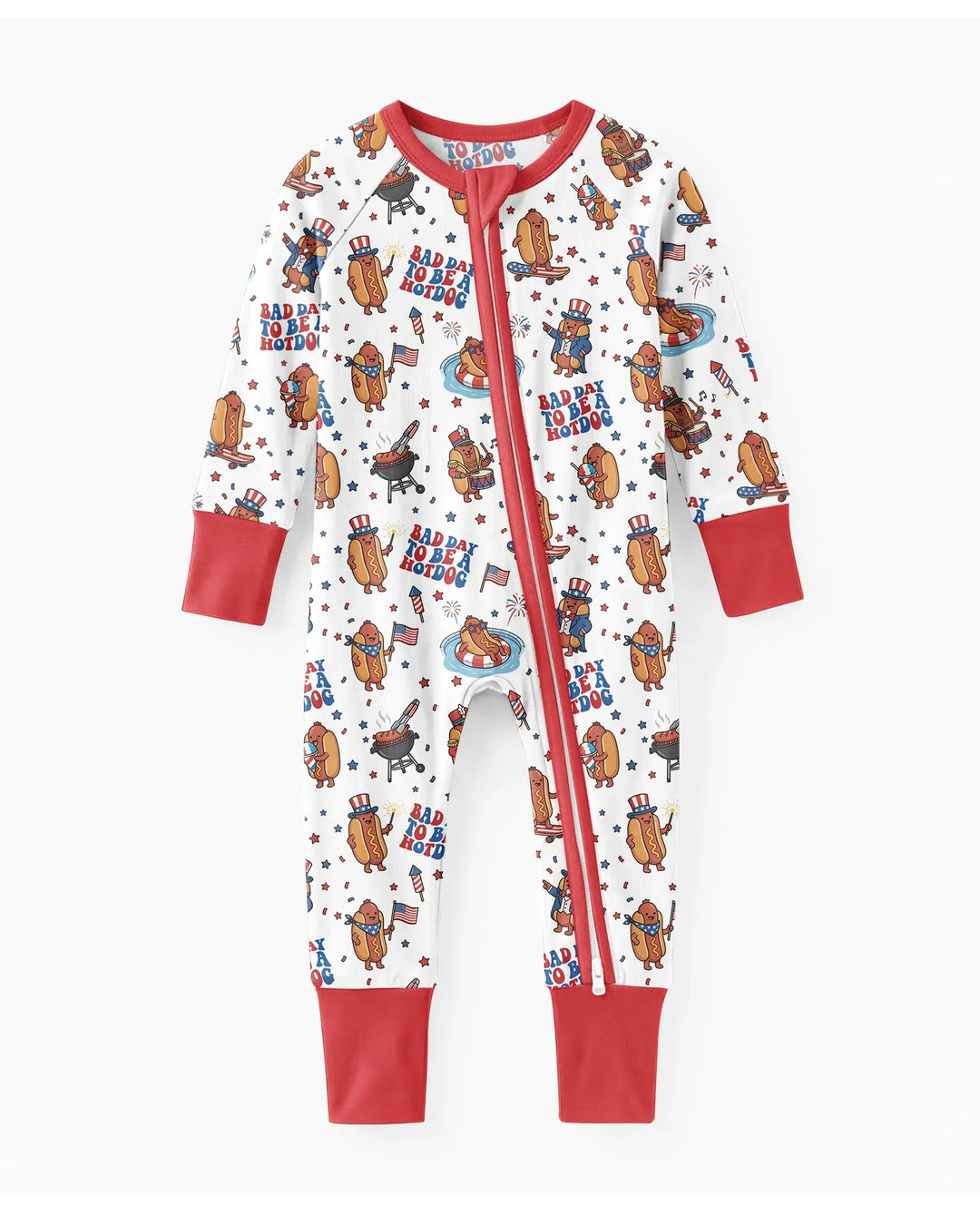 Hot Dog Patriotic Bamboo Convertible Zippy